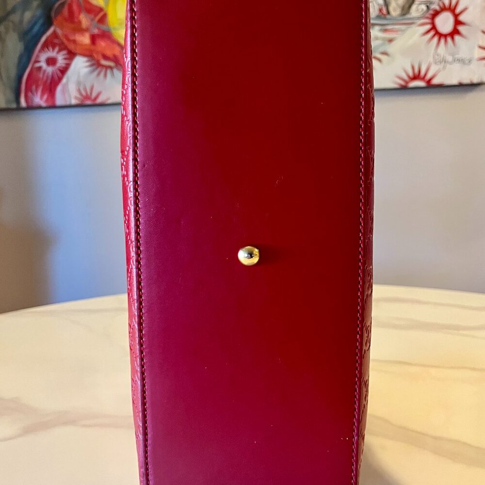 Gucci Red Microguccissima Leather Top Handle - Picture 5 of 15